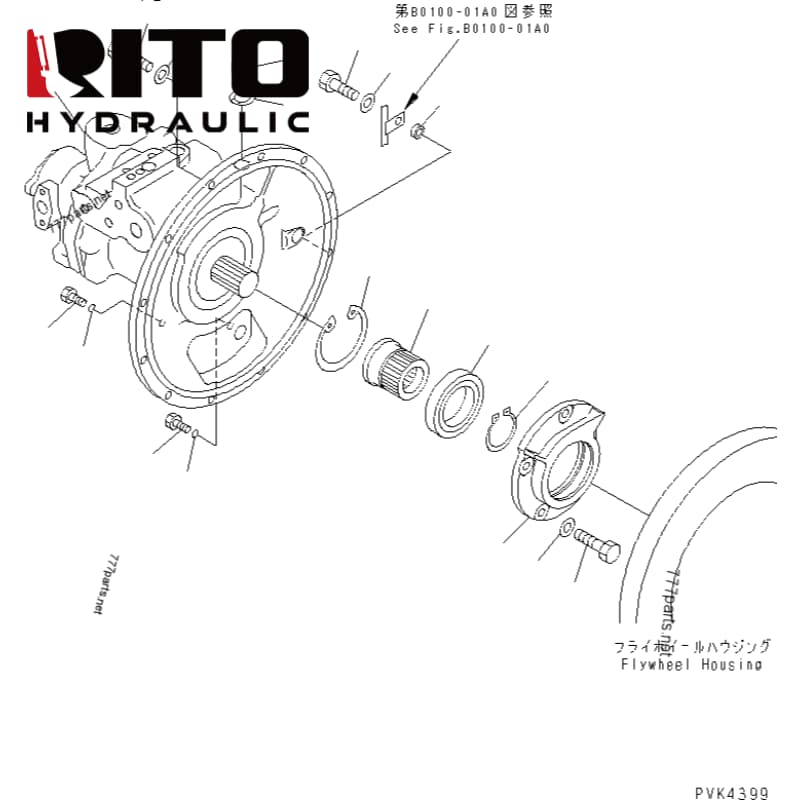 708-1L-00061 Hydraulic Pump