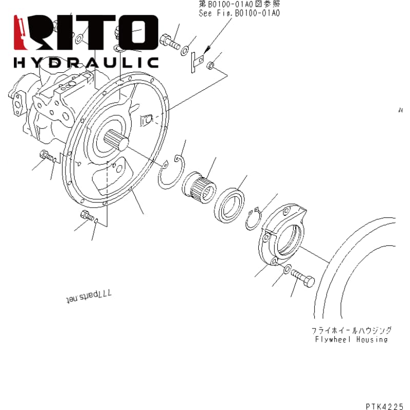 708-1L-00421 Hydraulic Pump 708-1L-00421 Hydraulic Pump