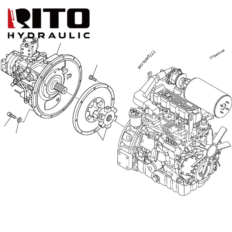 708-1L-00521 Hydraulic Pump 708-1L-00521 Hydraulic Pump