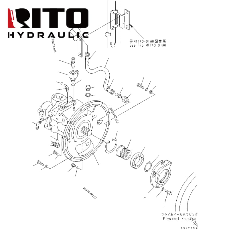 708-1L-00530 Hydraulic Pump 708-1L-00530 Hydraulic Pump