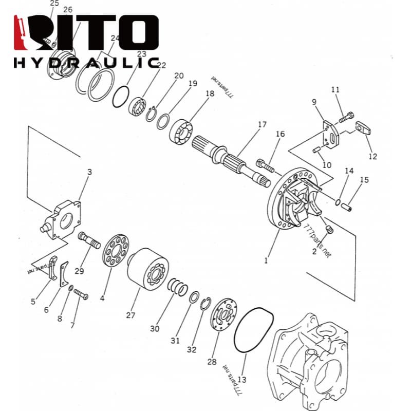 708-25-04071 Hydraulic Pump