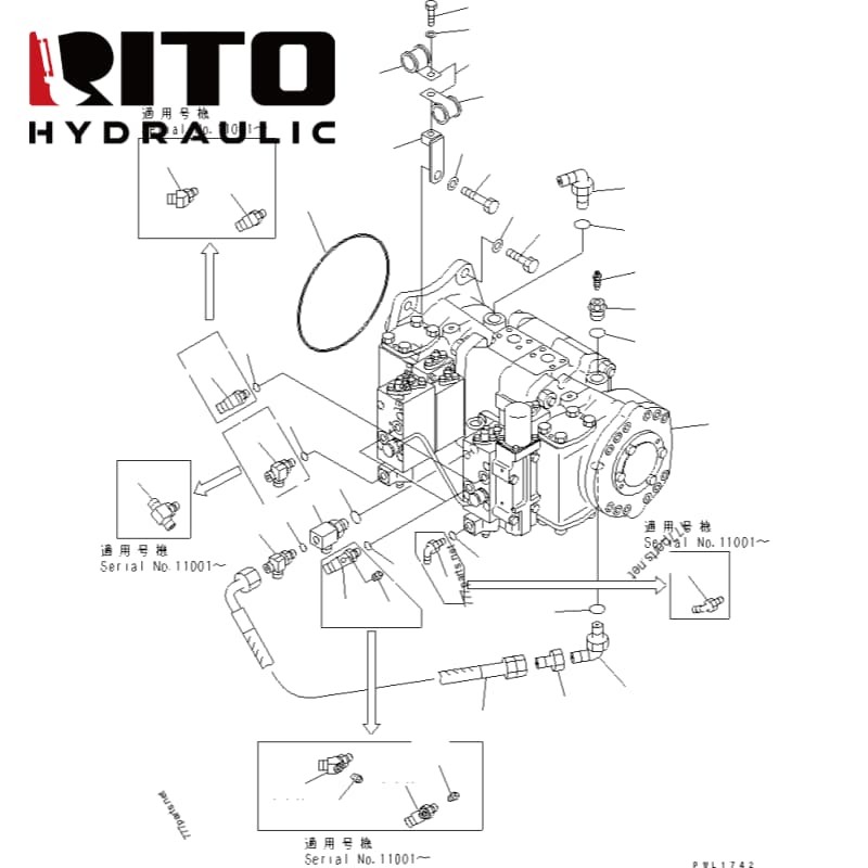 708-2L-00710 Hydraulic Pump 708-2L-00710 Hydraulic Pump