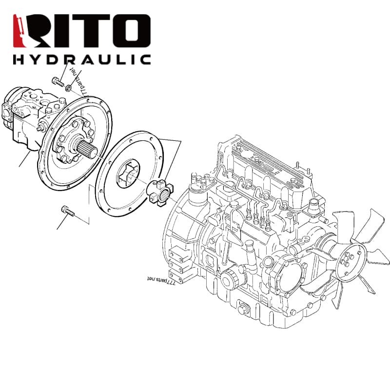 708-1W-00310 Hydraulic Pump 708-1W-00310 Hydraulic Pump