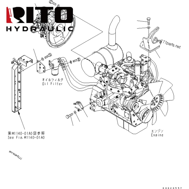 708-1L-00650 Hydraulic Pump