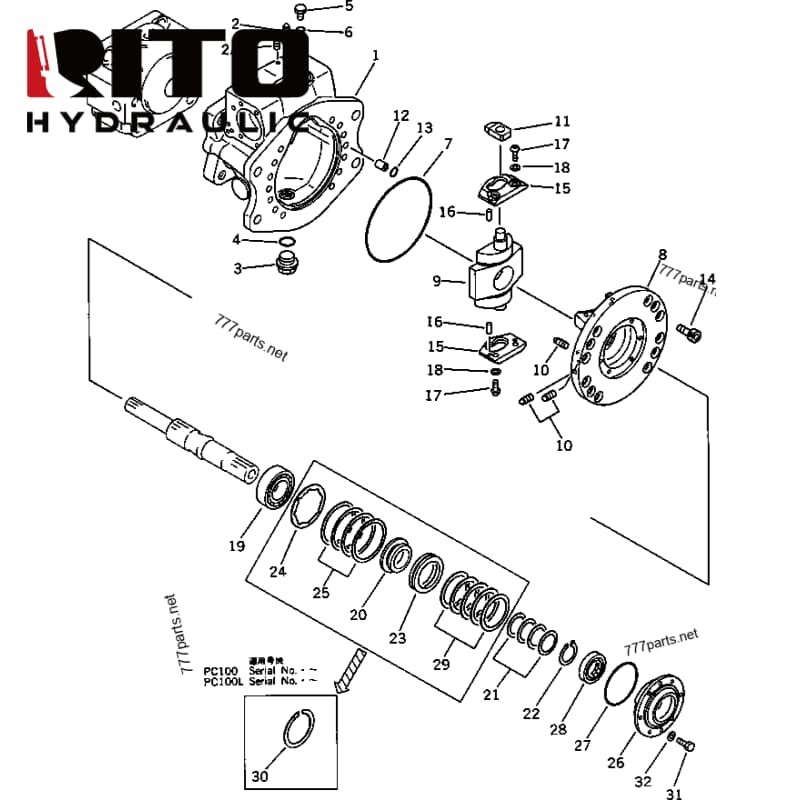 708-23-01012 Hydraulic Pump 708-23-01012 Hydraulic Pump