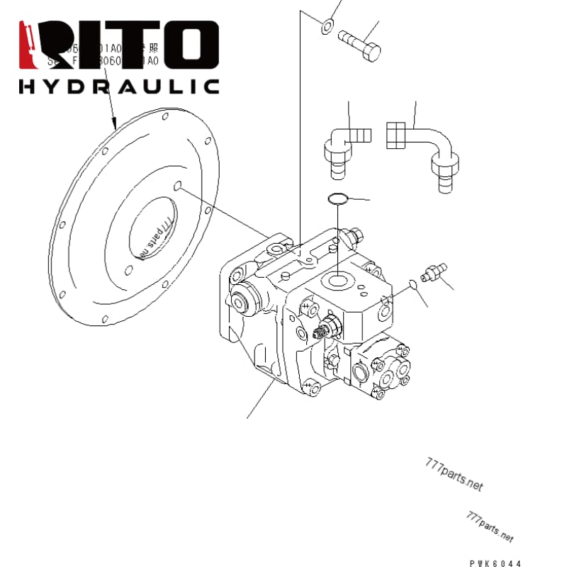 708-1T-00132 Hydraulic Pump