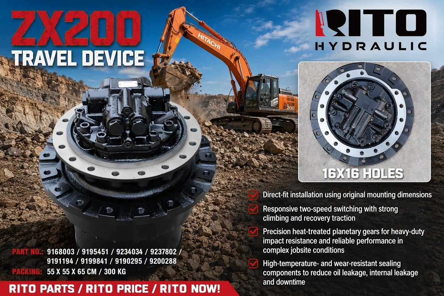 Как выбрать подходящий узел мотора хода для экскаватора Hitachi ZX200