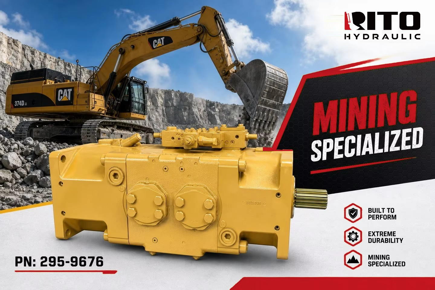 Обзор главного насоса CAT 374D: что означает A20VLO260 и сравнение трехсекционных и двухсекционных систем