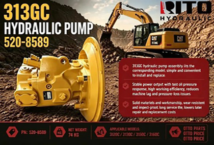 Узел гидравлического насоса CAT 313GC (520-8589): Полное руководство для 13-тонного класса экскаваторов (2026)