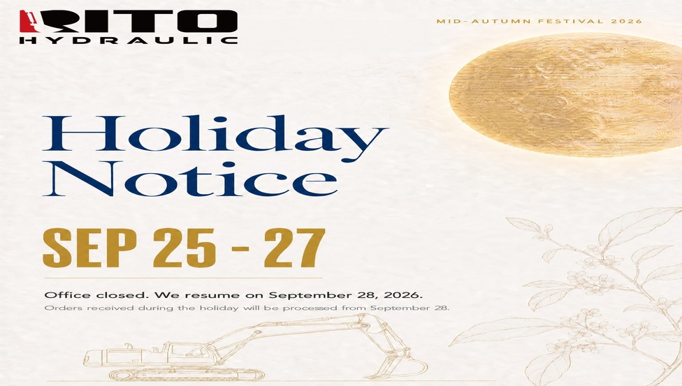 Уведомление о праздновании Праздника середины осени в RITO Hydraulic в 2026 году